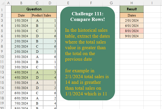 Compare Rows! Part 2