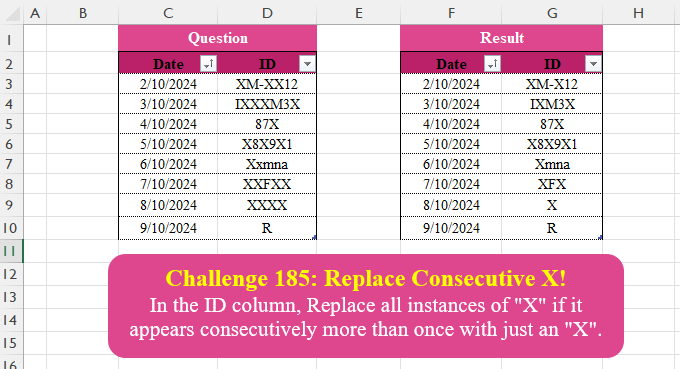 Replace Consecutive X!