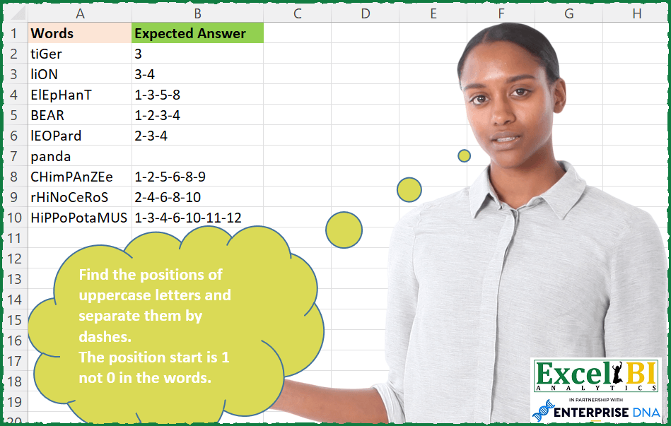 Uppercase Position Finder
