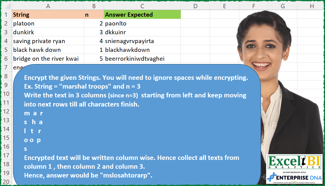Route Cipher Encrypt