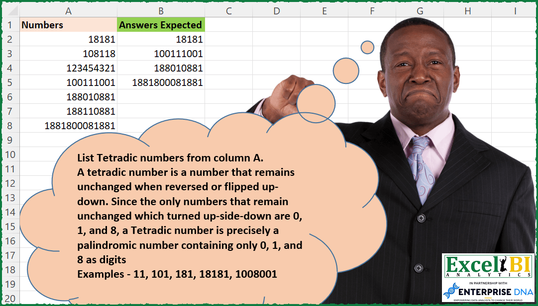 List Tetradic Numbers