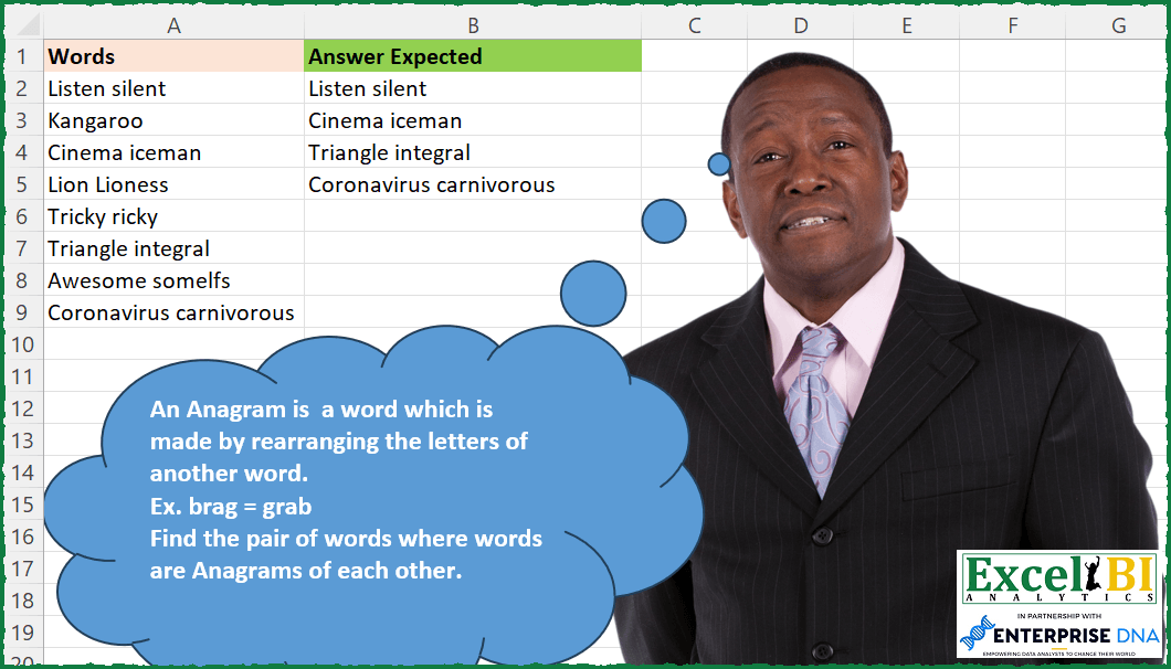 Find Anagram Word Pairs
