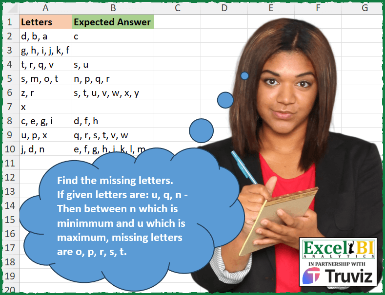 Find Missing Letters in Order