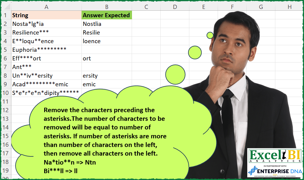 Trim Characters Before Asterisk