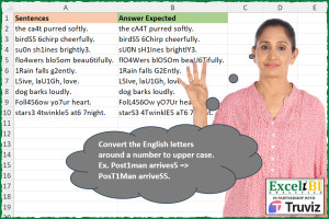 Uppercase Letters Around Numbers Challenge Explained with Example