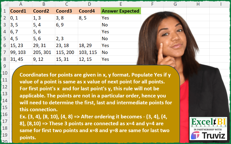 Check Connectivity of Random Points Challenge with Excel or Python