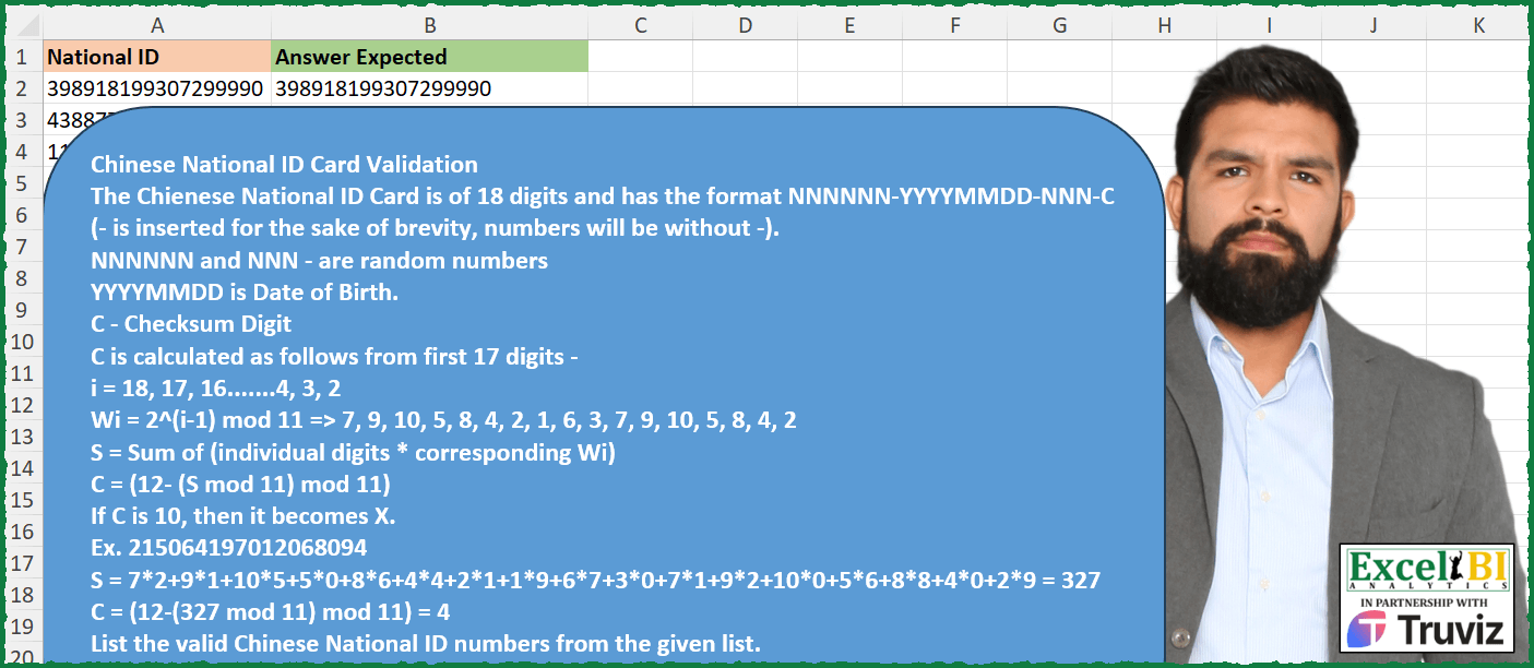 Validate Chinese National IDs