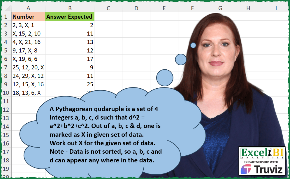 Find Missing Pythagorean Quadruple