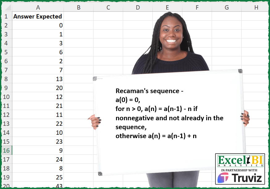Generate Recamanâ€™s Sequence