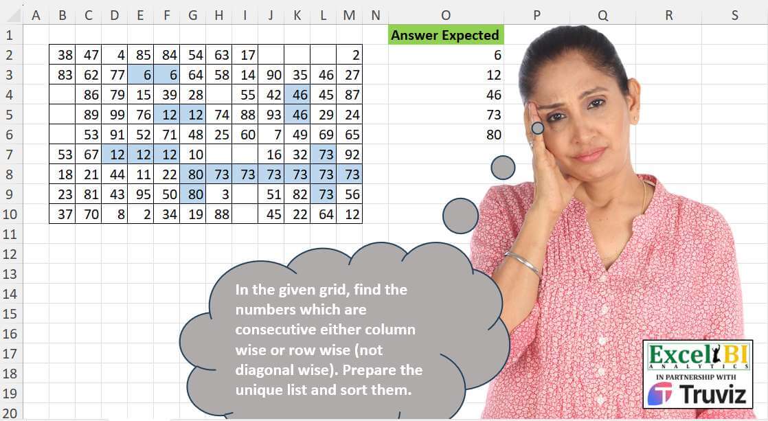 Find Row/Col Consecutive Numbers