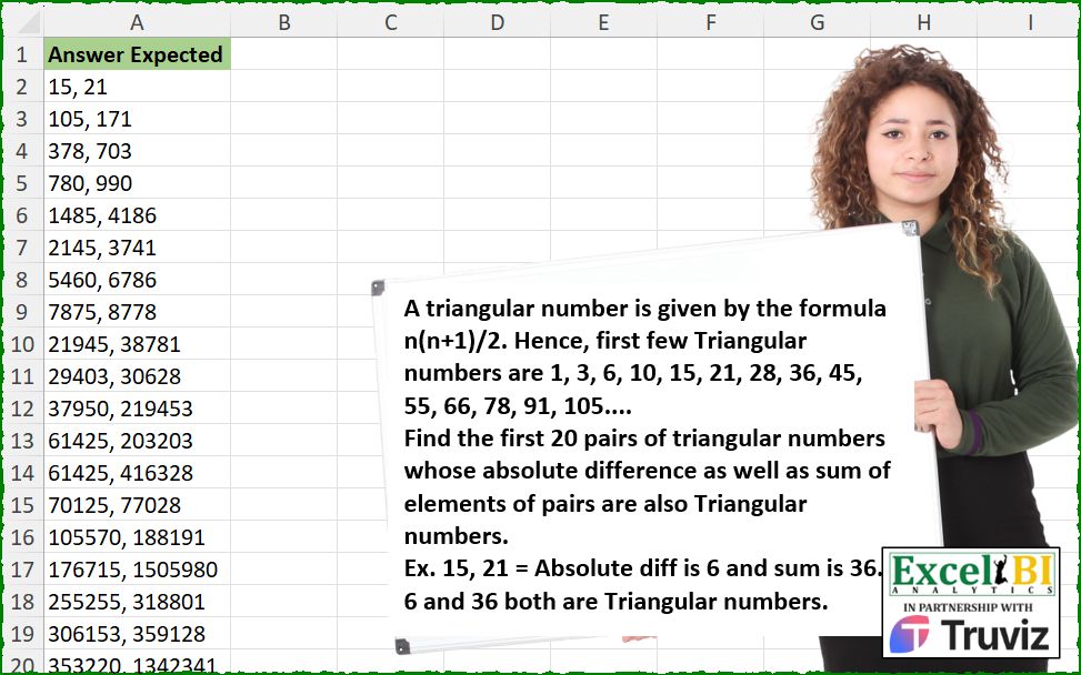 Triangular Pair Sums and Differences