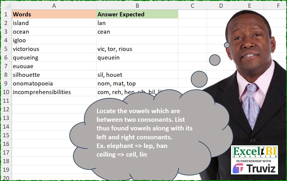 Find Vowels Between Consonants
