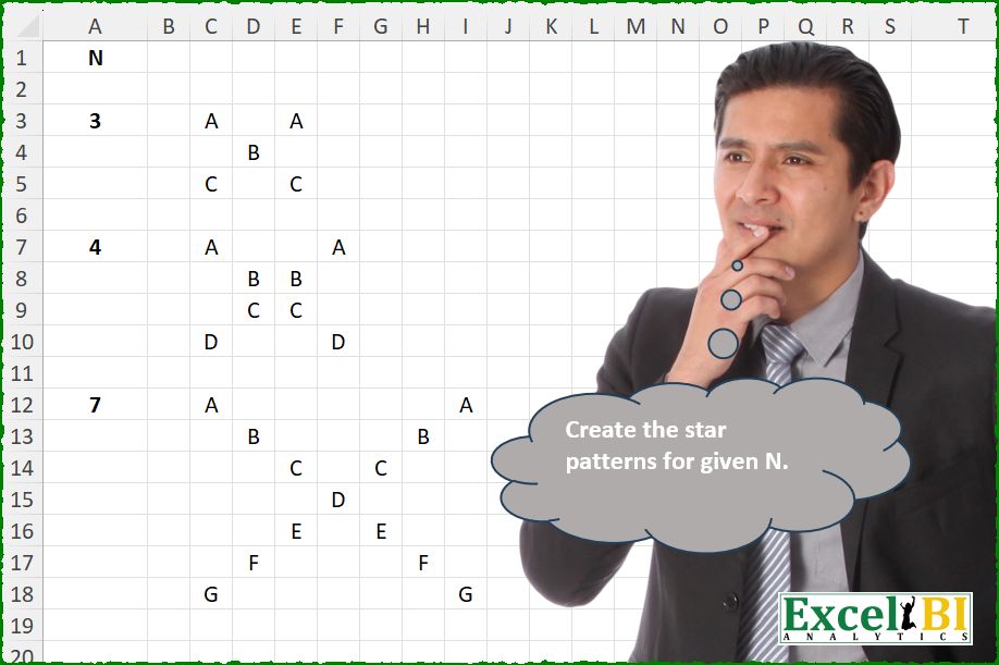 Draw Star Shape Pattern