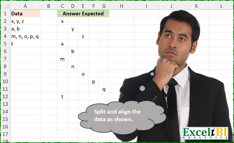 Split And Align Columns