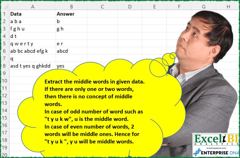 Extract Middle Word(s)