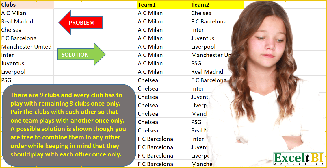 Pair clubs so each team